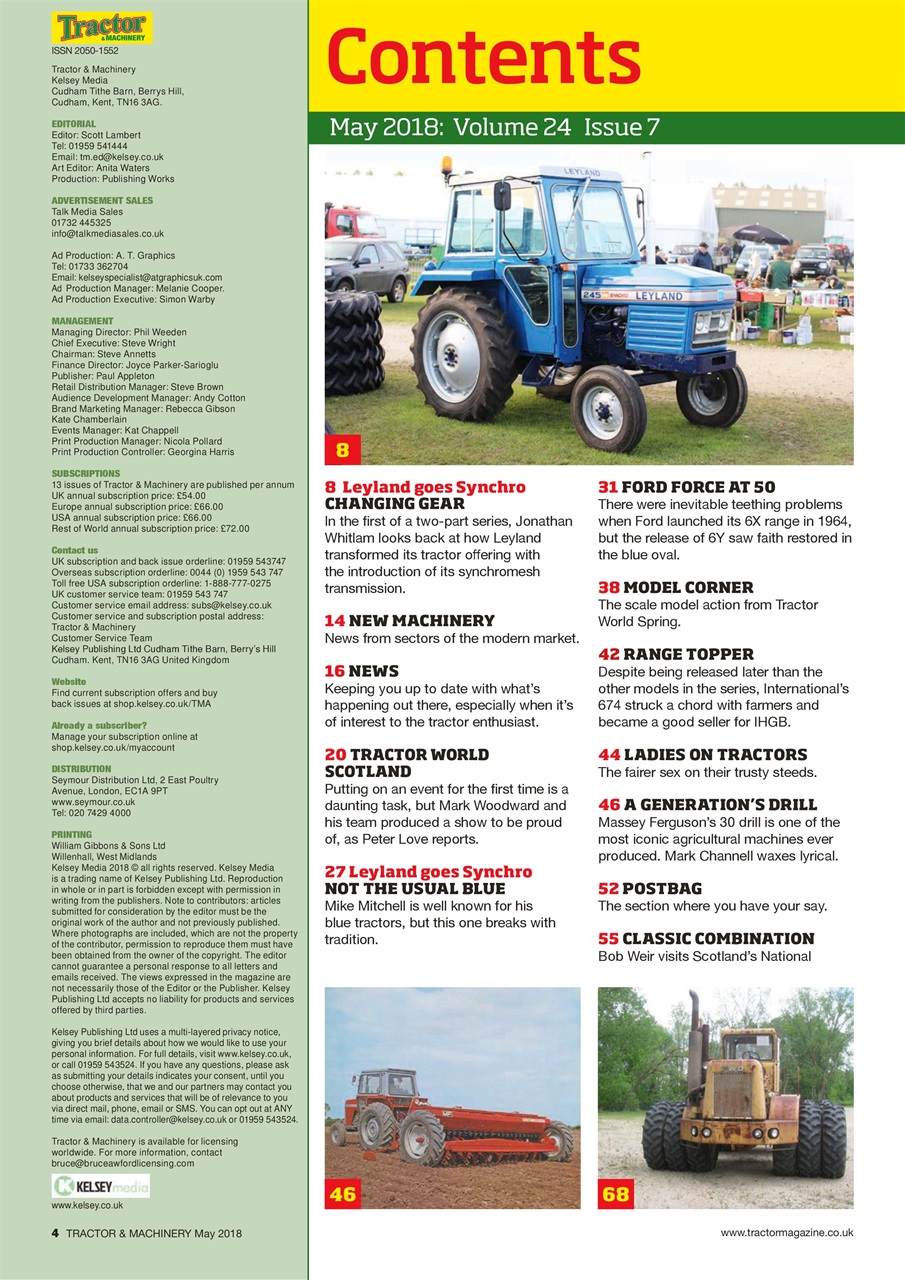 Tractor & Machinery Preview Pages