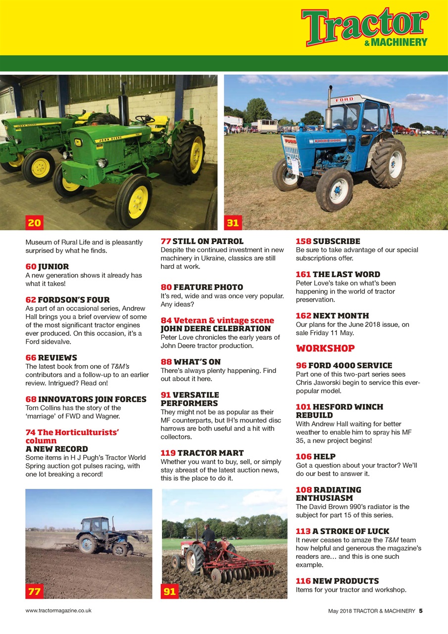 Tractor & Machinery Preview Pages
