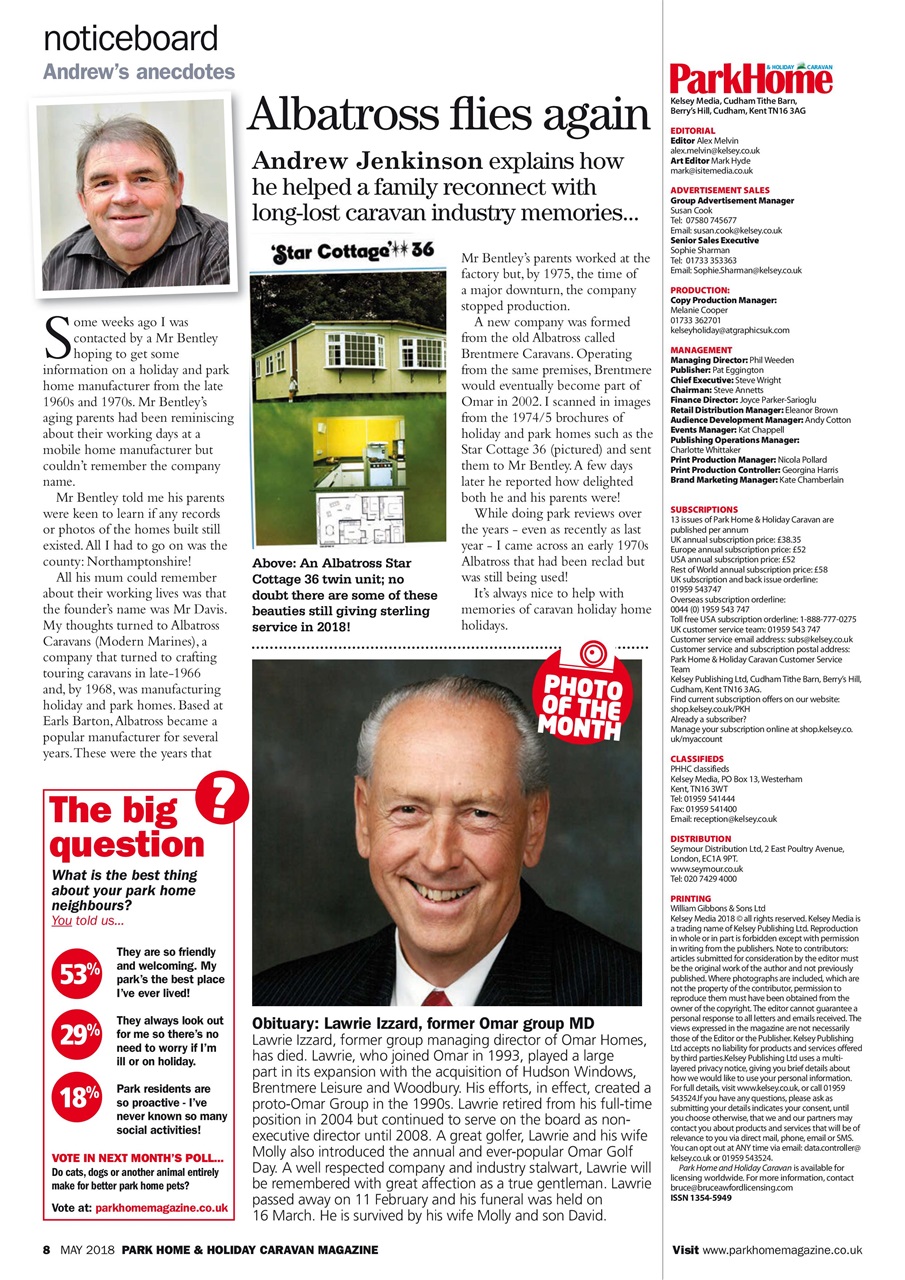 Park Home & Holiday Living Preview Pages