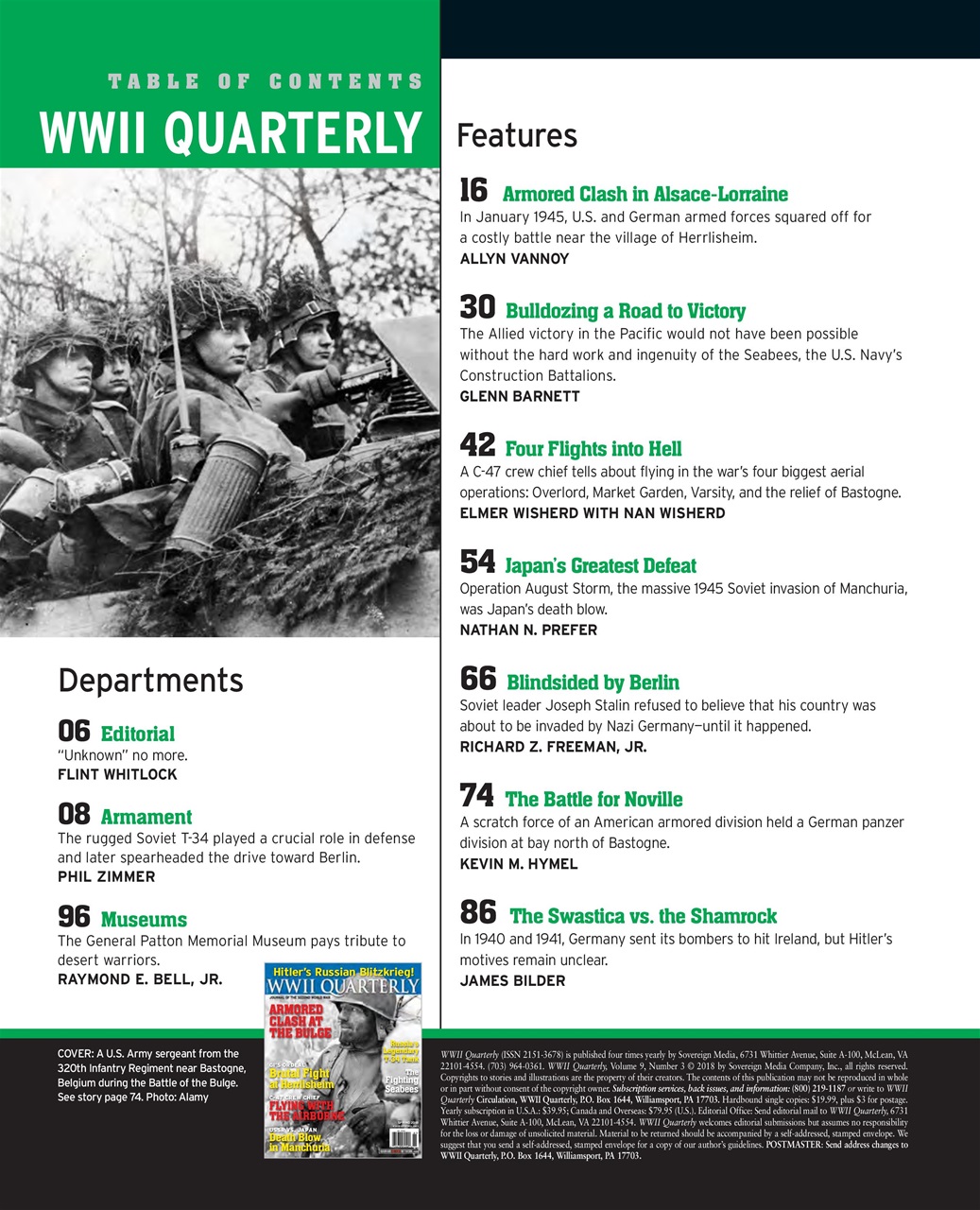 WWII Quarterly Preview Pages