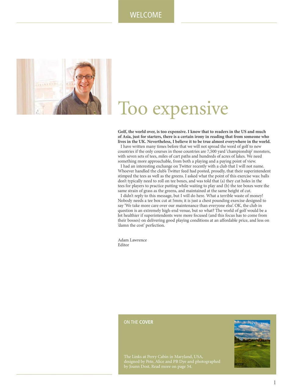 Golf Course Architecture Preview Pages