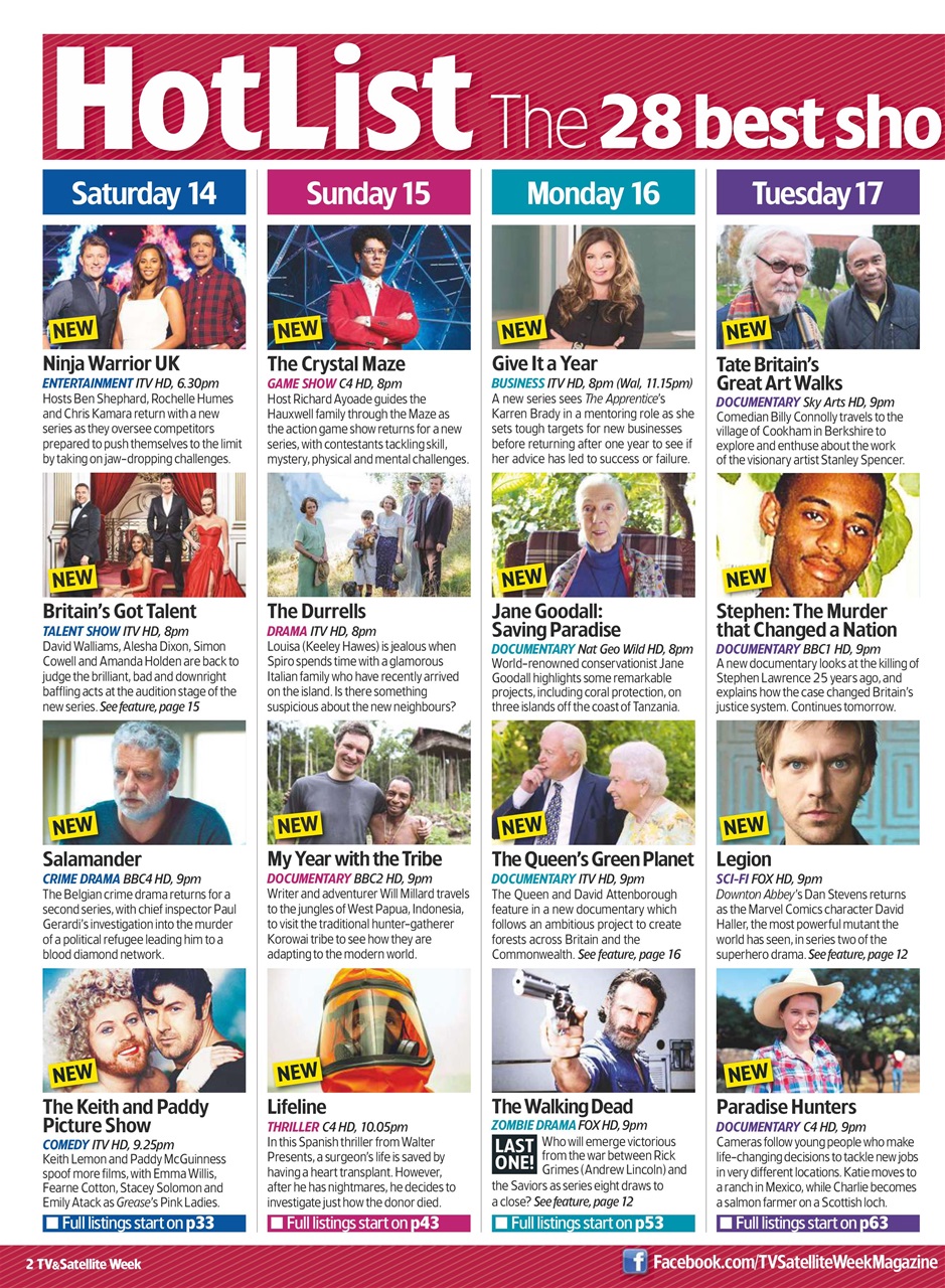 TV & Satellite Week Preview Pages