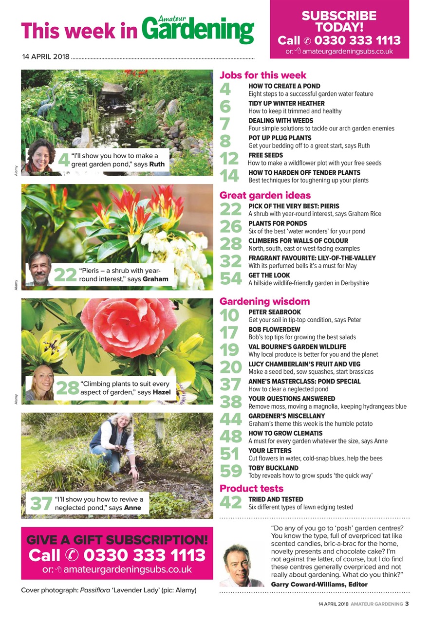 Amateur Gardening Preview Pages