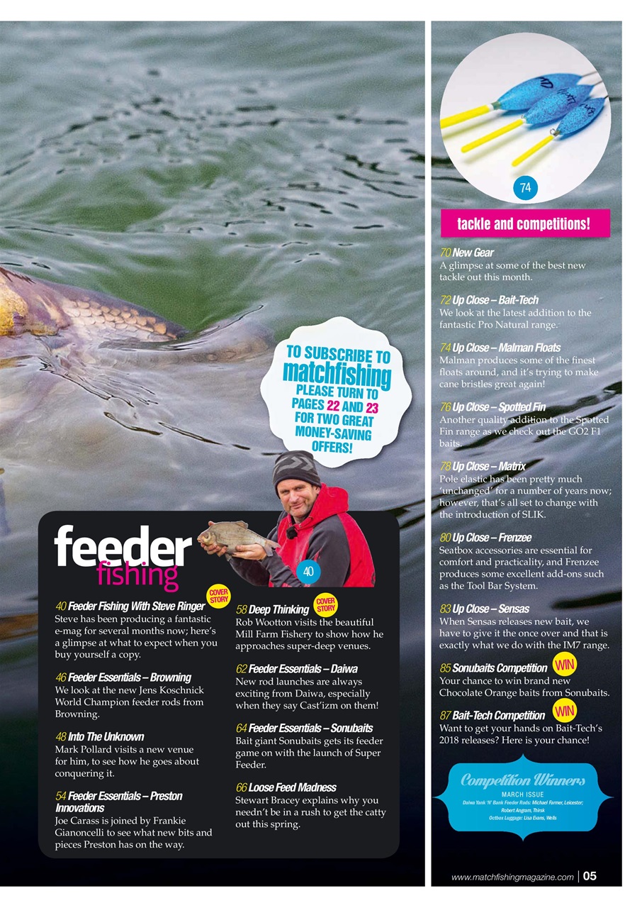 Match Fishing Preview Pages