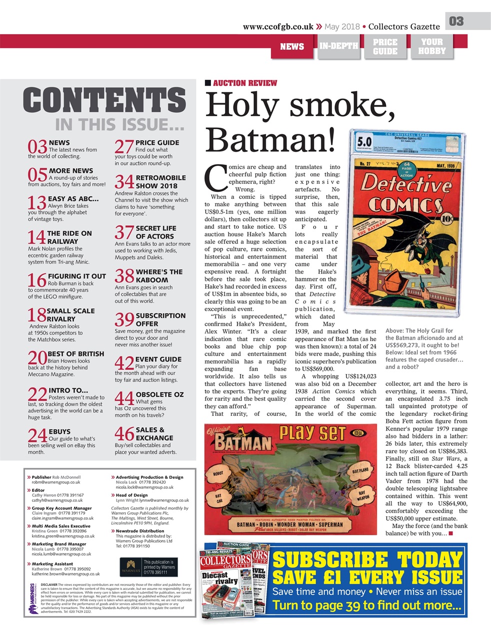 Collectors Gazette Preview Pages