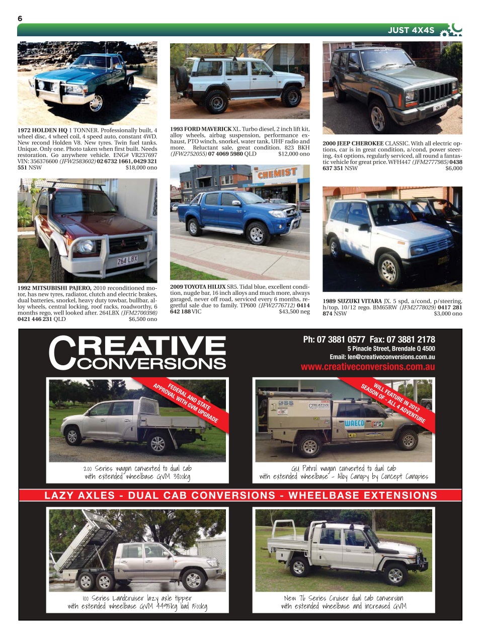 JUST 4X4S Preview Pages