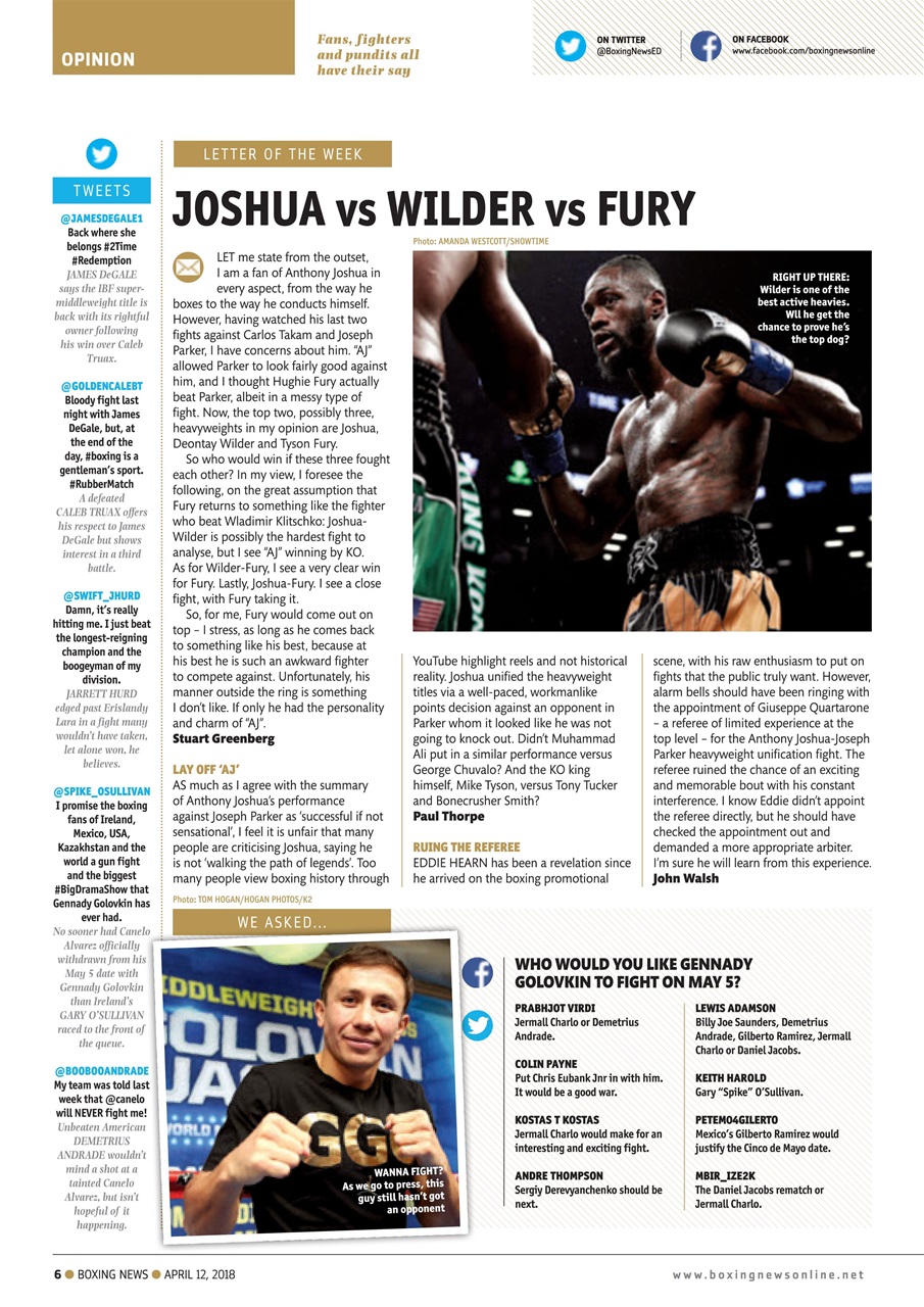 Boxing News Preview Pages