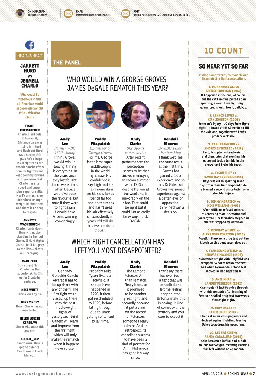 Boxing News Preview Pages