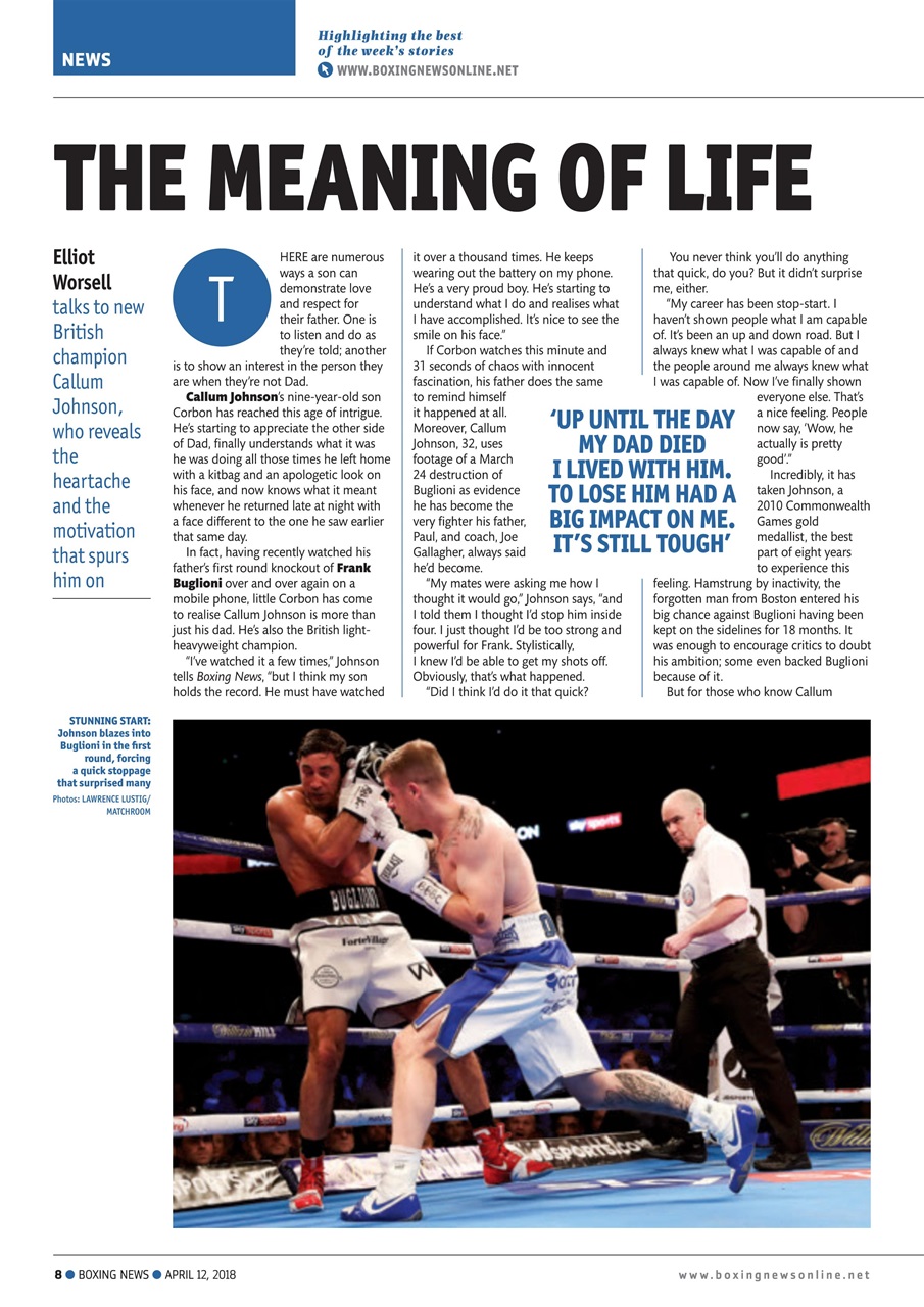 Boxing News Preview Pages