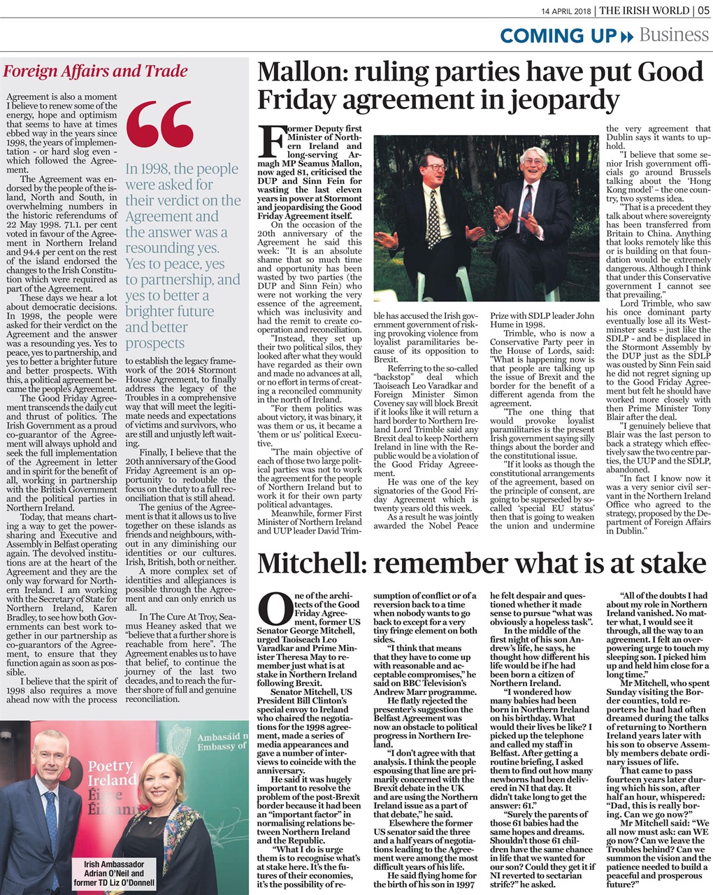 Irish World Preview Pages