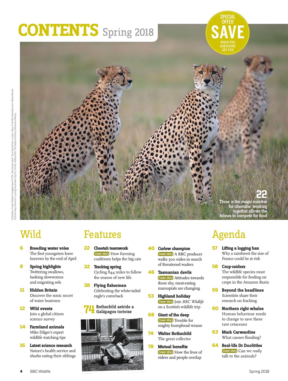 BBC Wildlife Magazine Preview Pages