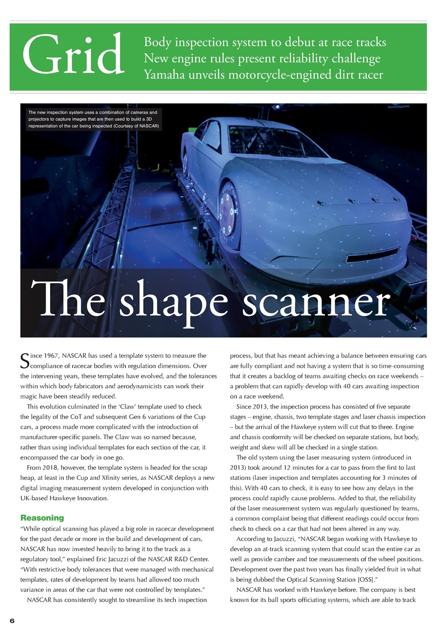 CUP Race Technology Preview Pages