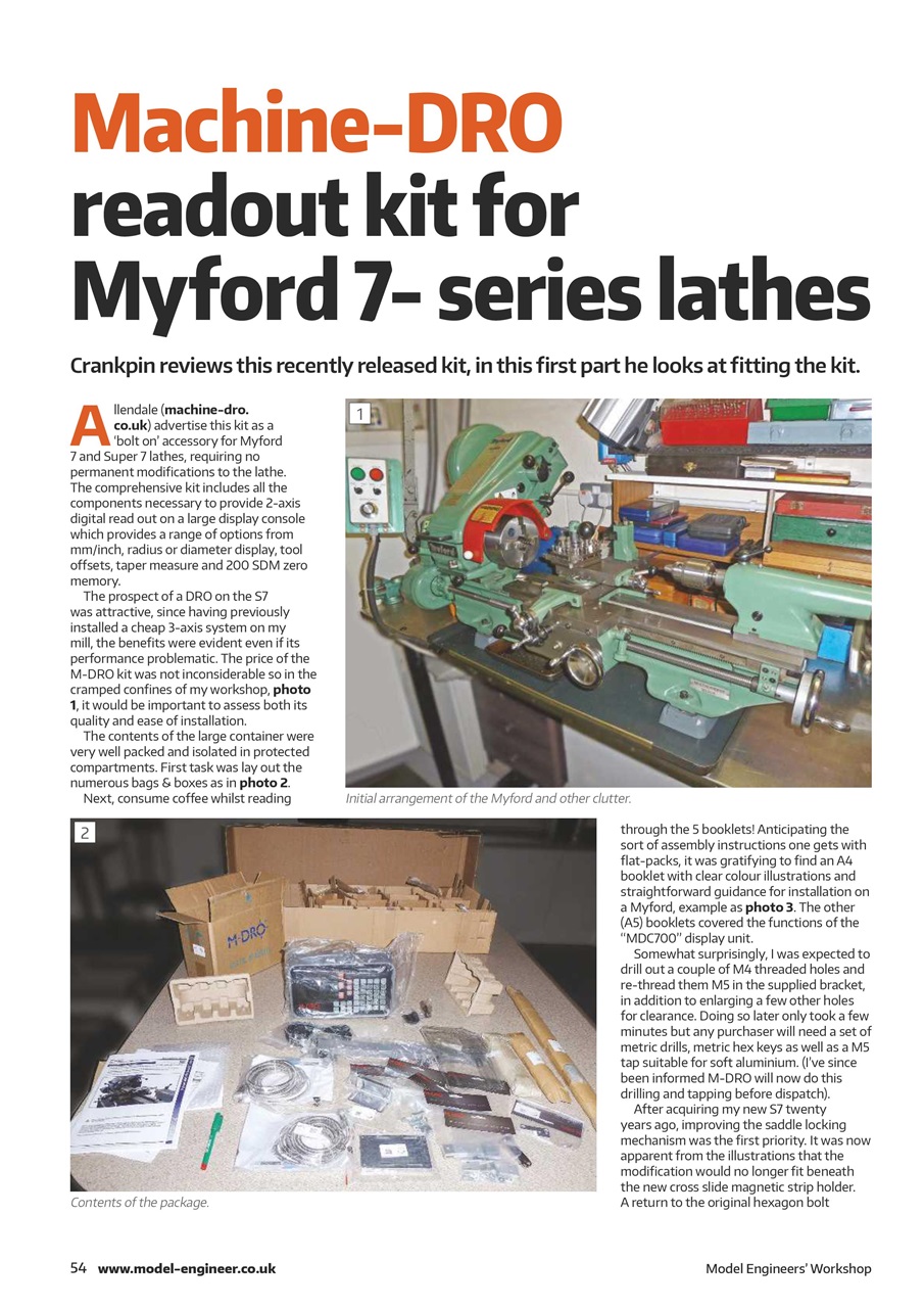 Model Engineer & Workshop Magazine Preview Pages