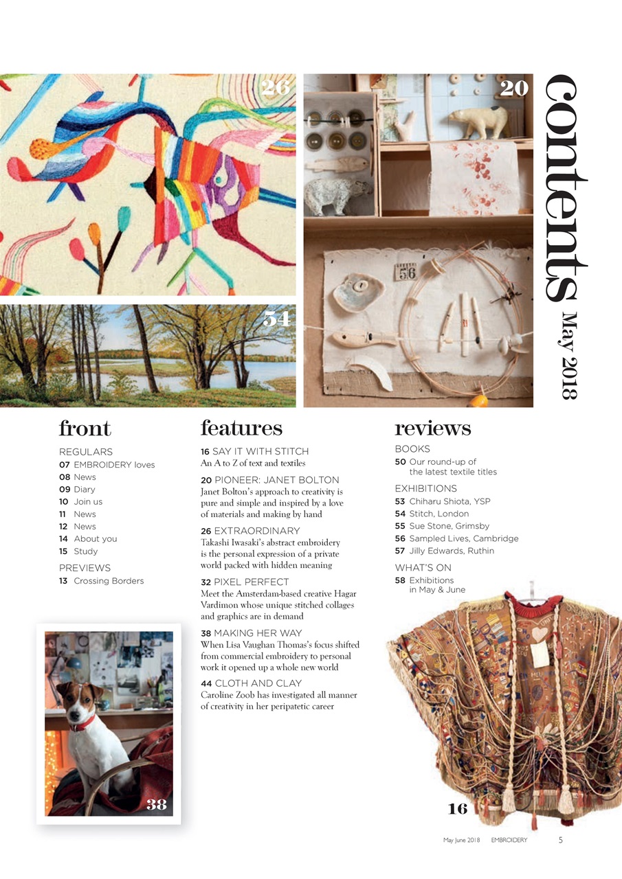 Embroidery Magazine Preview Pages