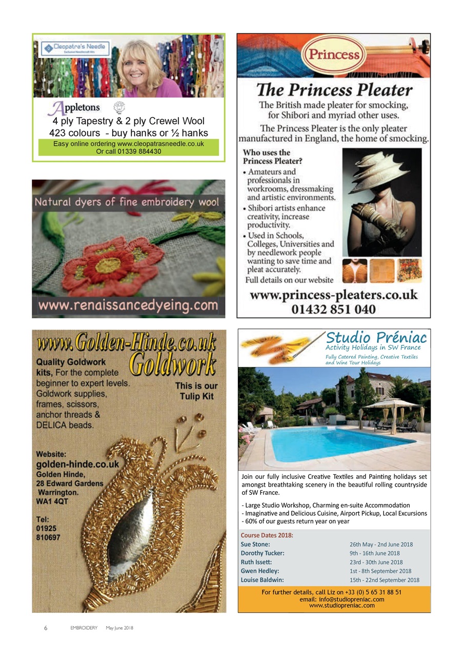 Embroidery Magazine Preview Pages