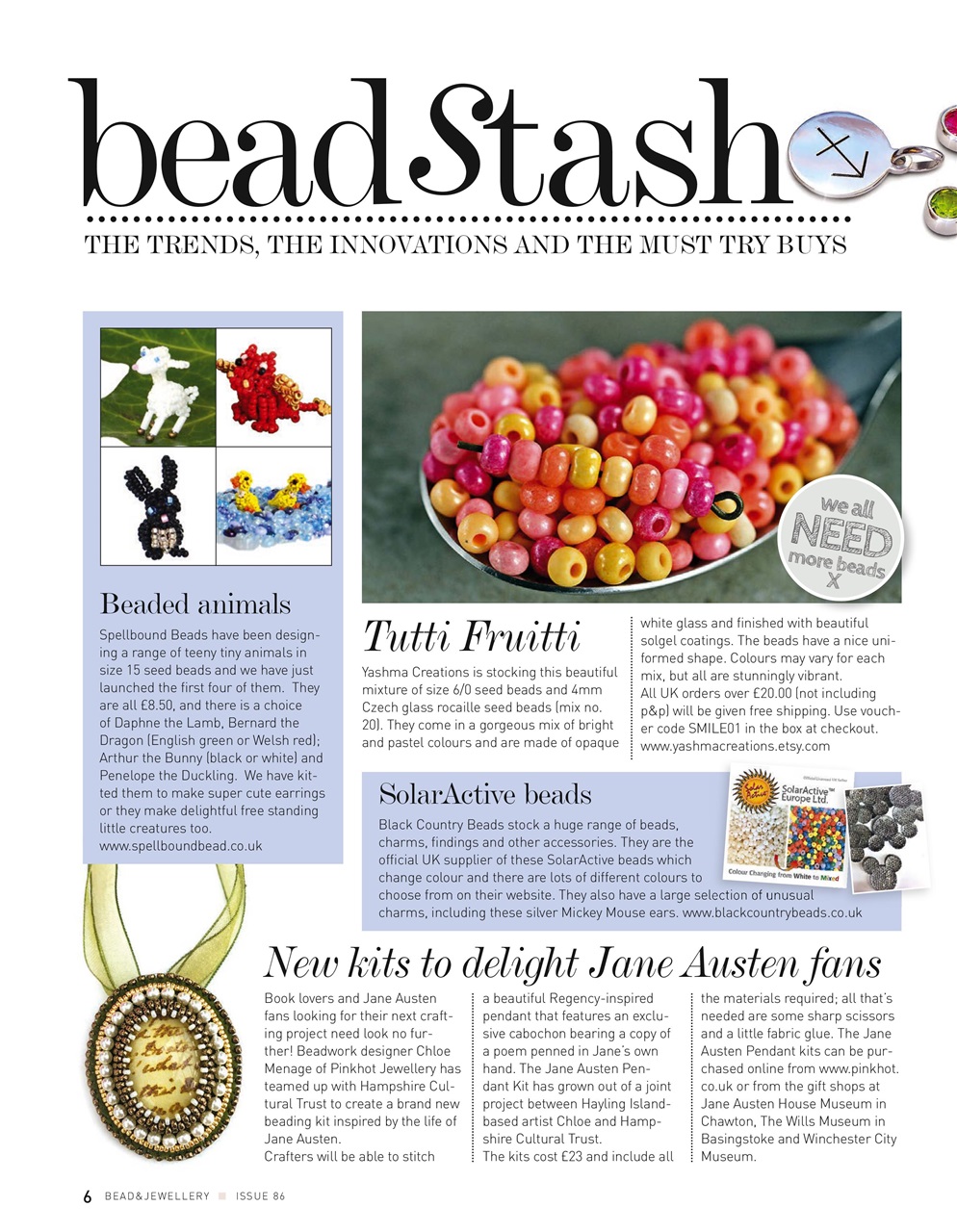 Bead & Jewellery Magazine Preview Pages