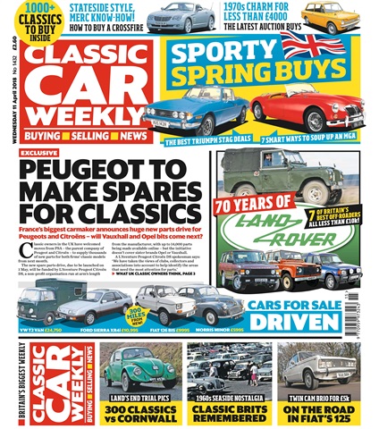 Classic Car Weekly issue 11th April 2018
