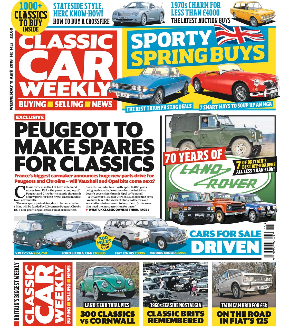 Classic Car Weekly Preview Pages