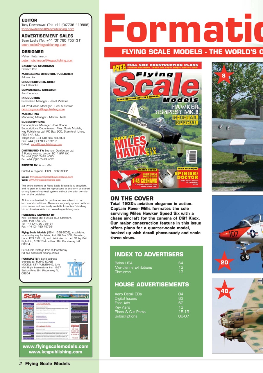 Flying Scale Models Preview Pages