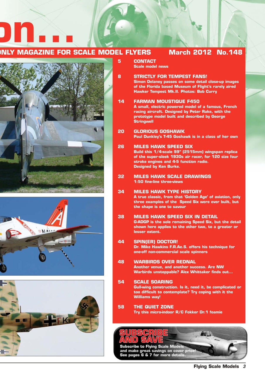 Flying Scale Models Preview Pages