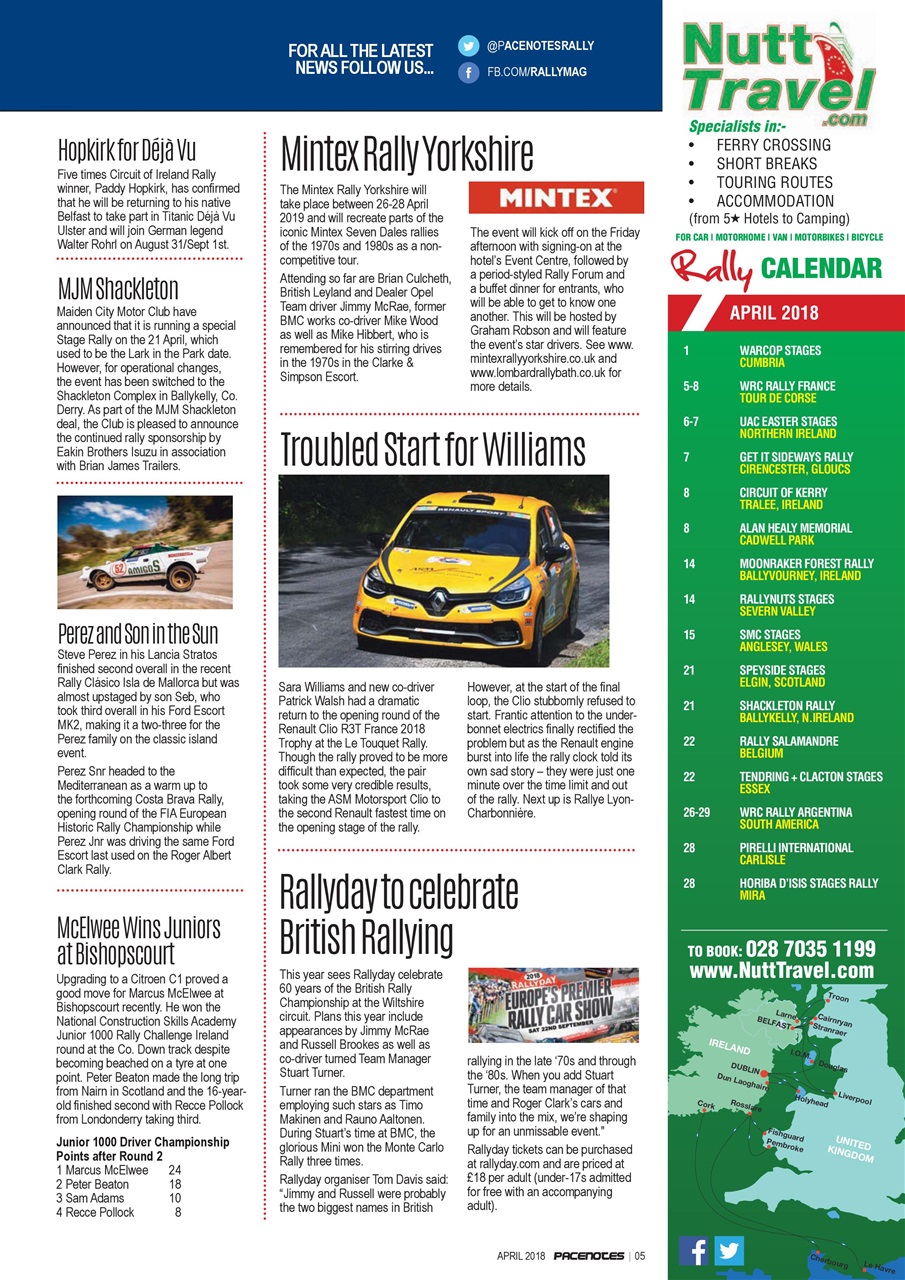 Pacenotes Rally magazine Preview Pages