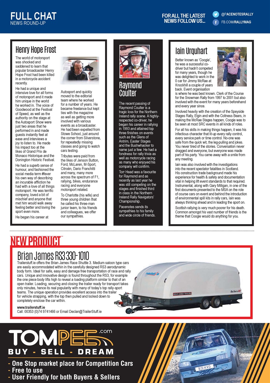 Pacenotes Rally magazine Preview Pages