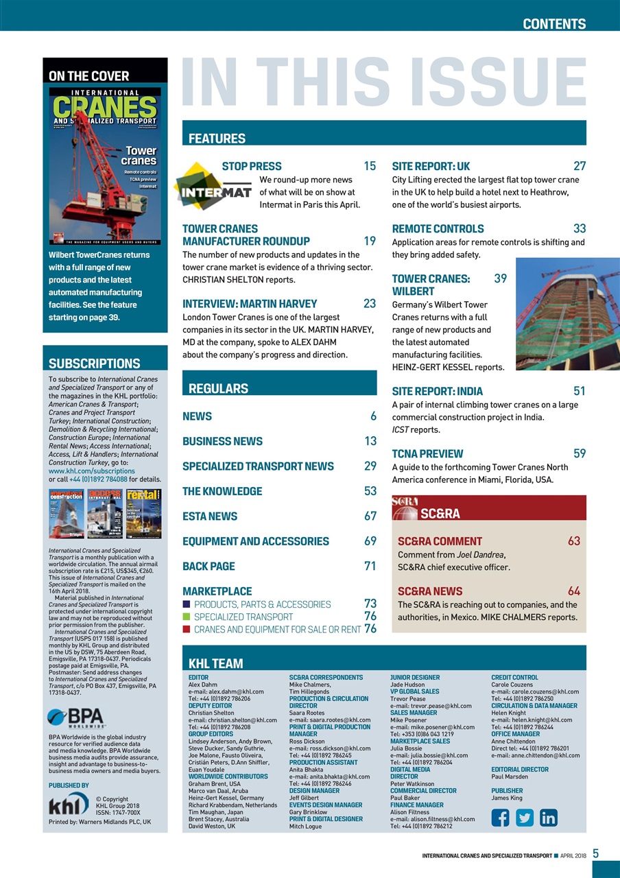 Int. Cranes and Specialized Transp Preview Pages