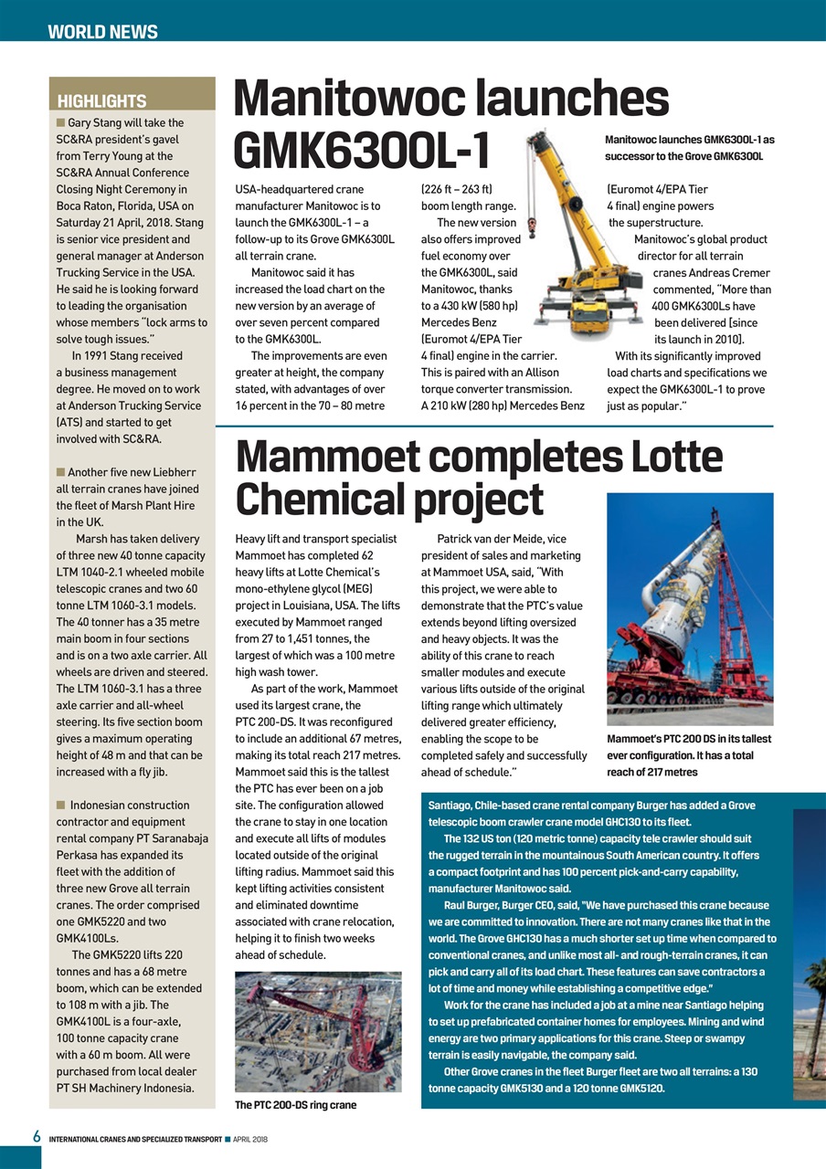 Int. Cranes and Specialized Transp Preview Pages