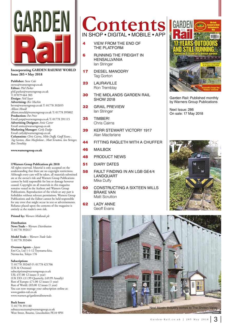 Garden Rail Preview Pages