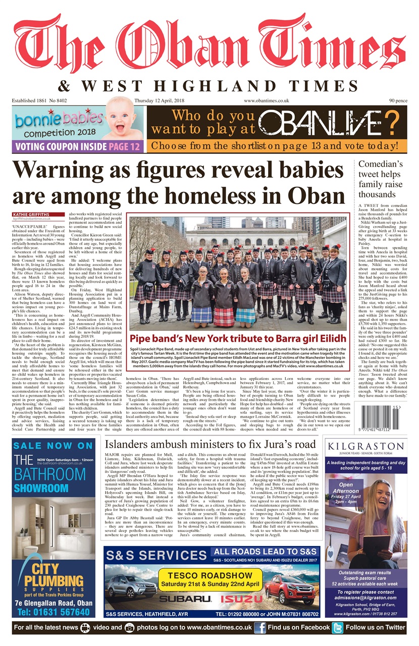 The Oban Times & Lochaber Times Preview Pages
