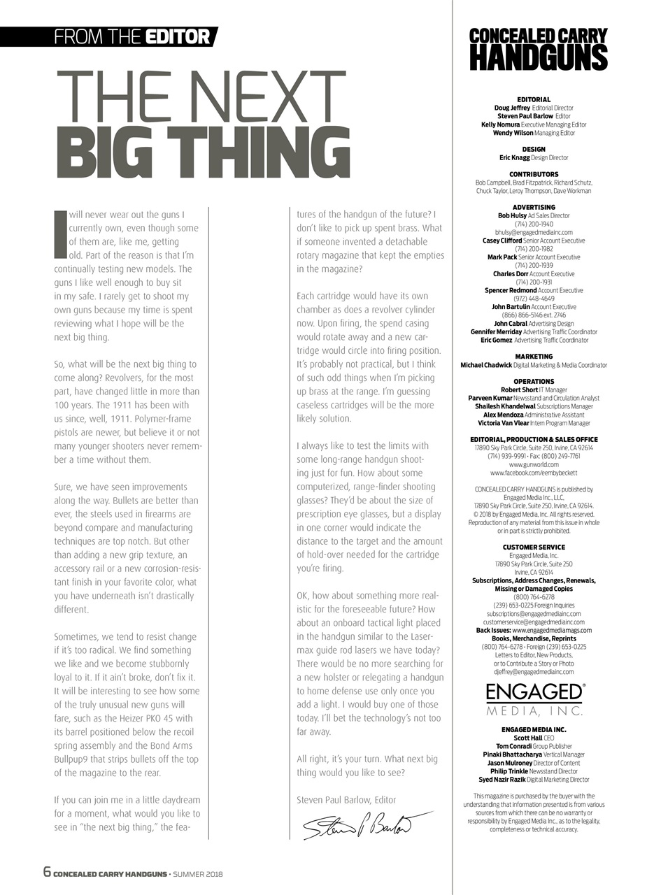 Concealed Carry Handguns Preview Pages