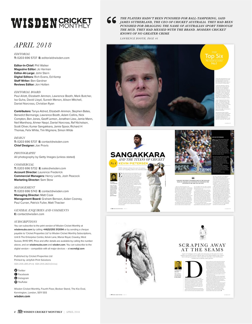 Wisden Cricket Monthly Preview Pages