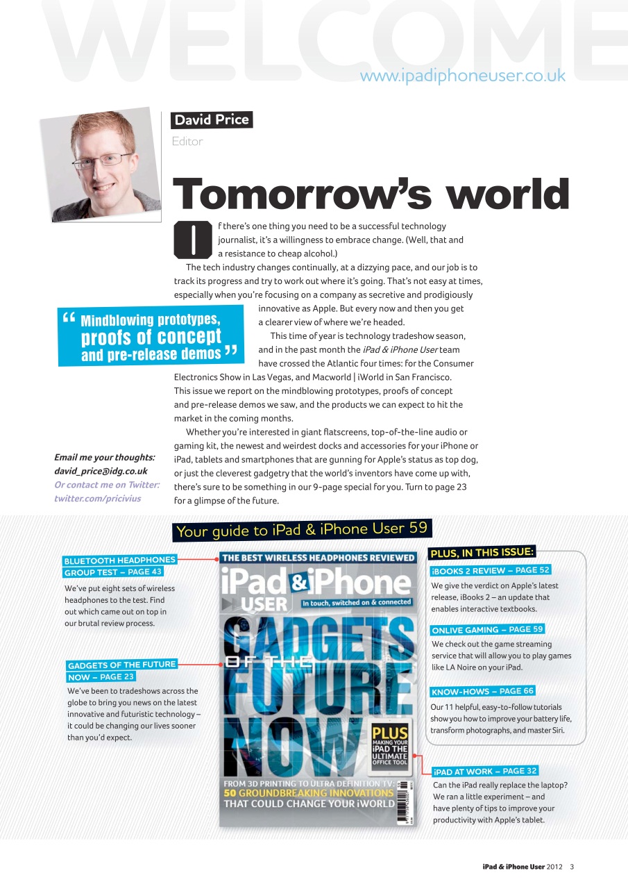 iPad and iPhone User Preview Pages