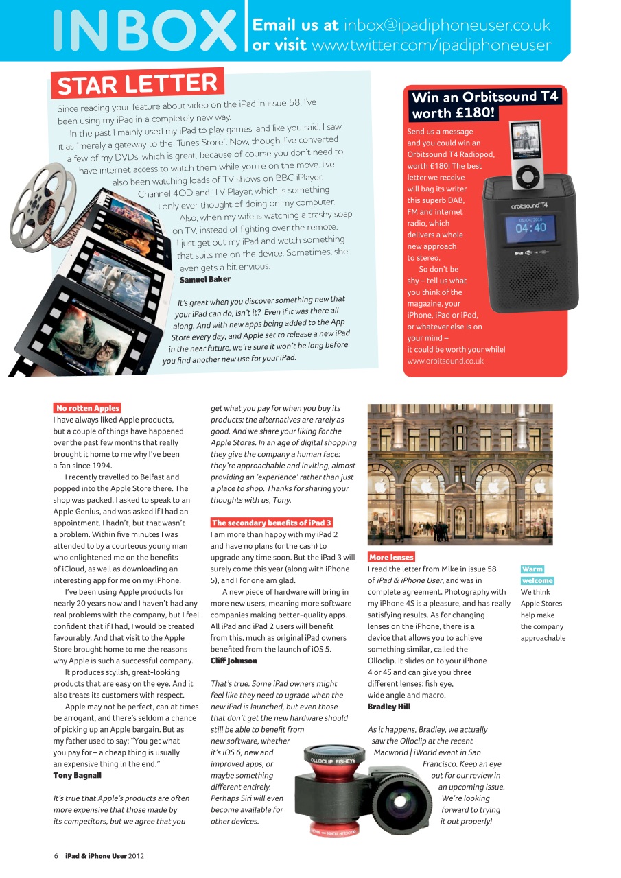 iPad and iPhone User Preview Pages