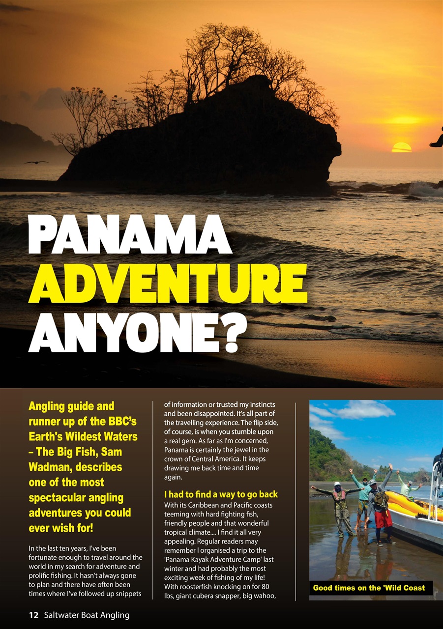 Saltwater Boat Angling Preview Pages