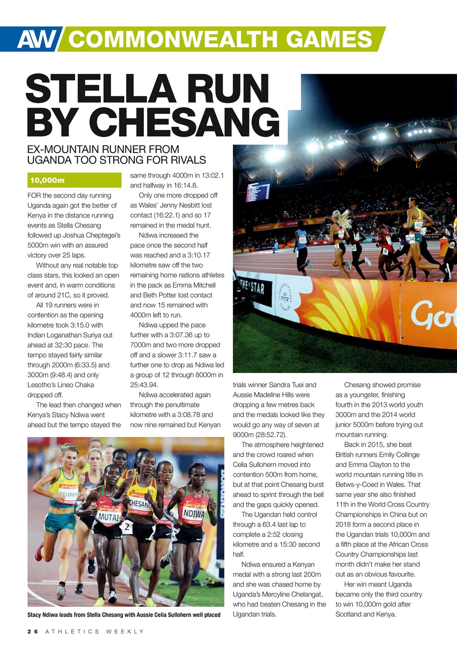 AW – Athletics Weekly Magazine Preview Pages