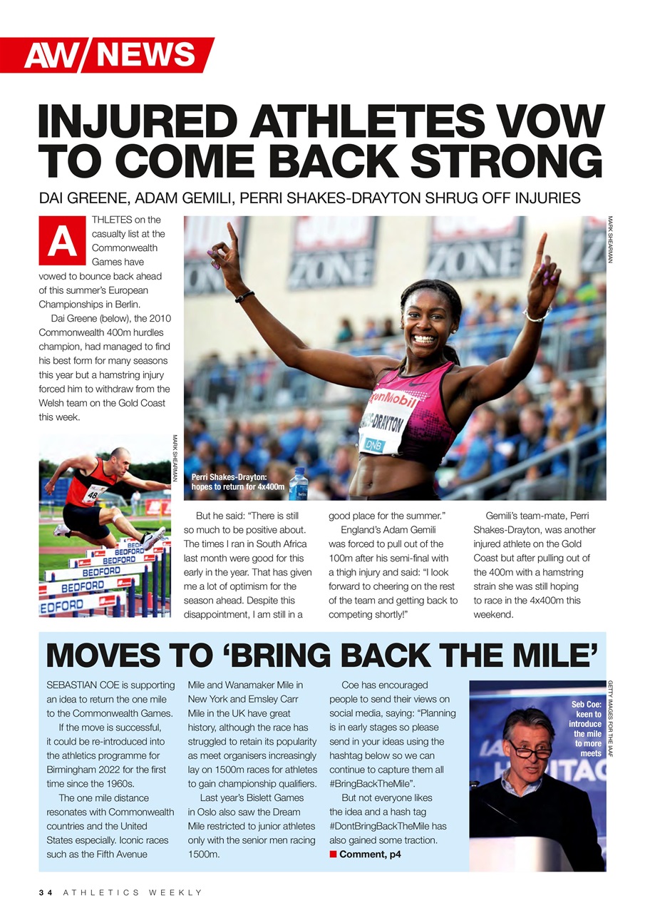 AW – Athletics Weekly Magazine Preview Pages
