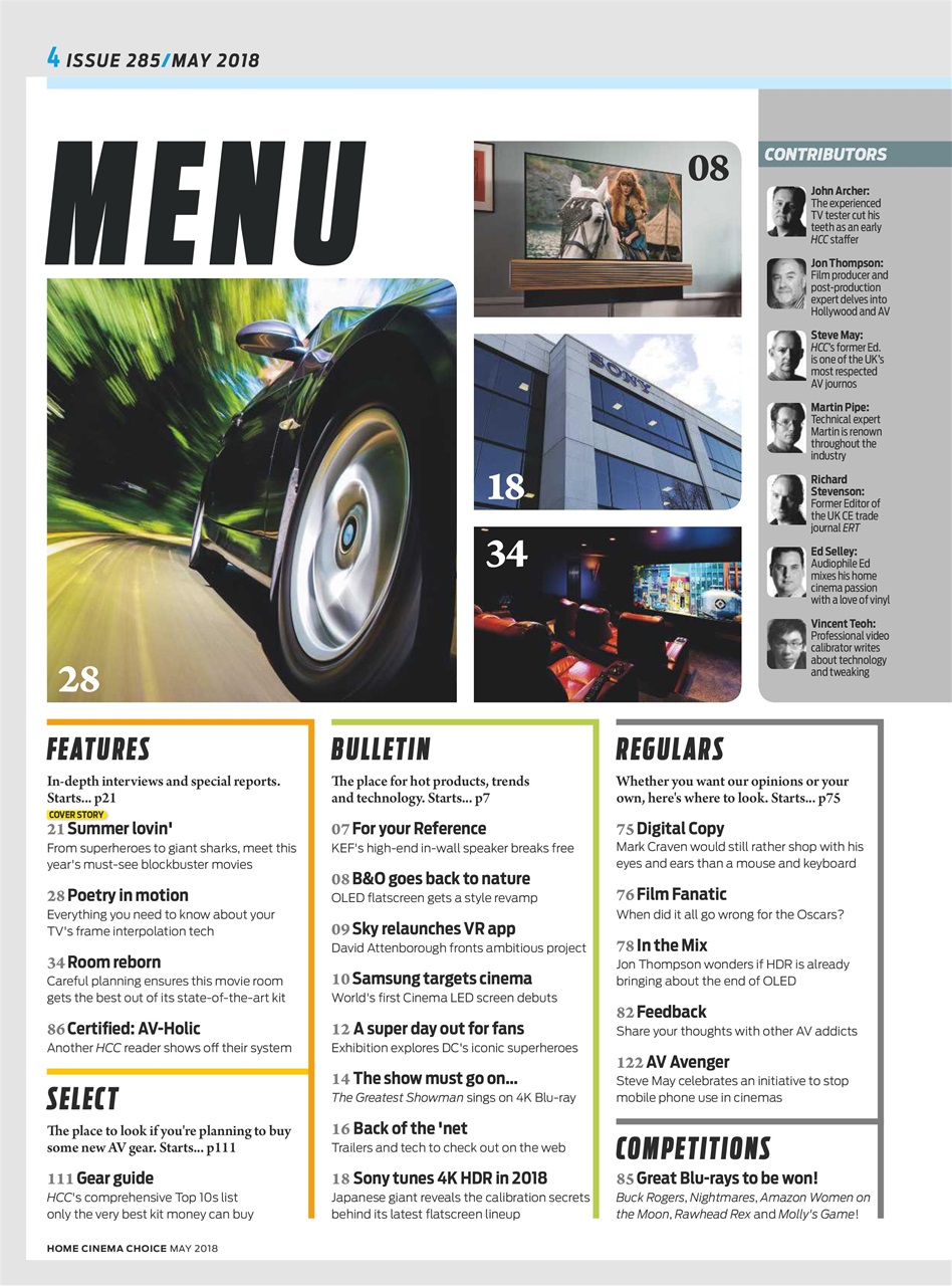 Home Cinema Choice Preview Pages
