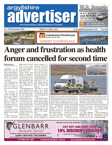 Argyllshire Advertiser issue 13/4/2018