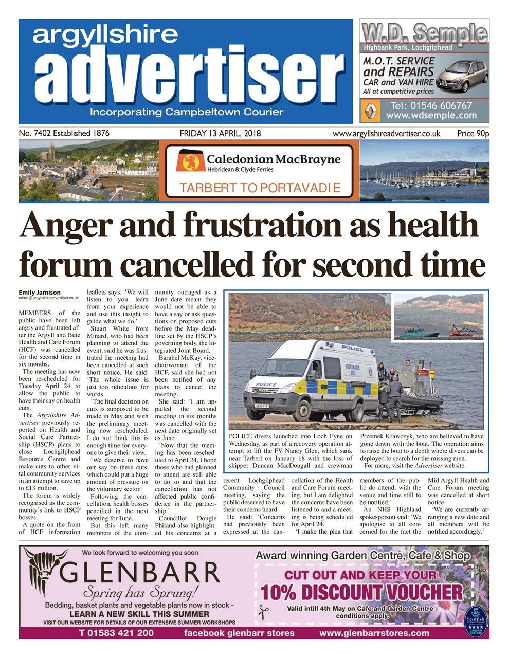 Argyllshire Advertiser Preview Pages