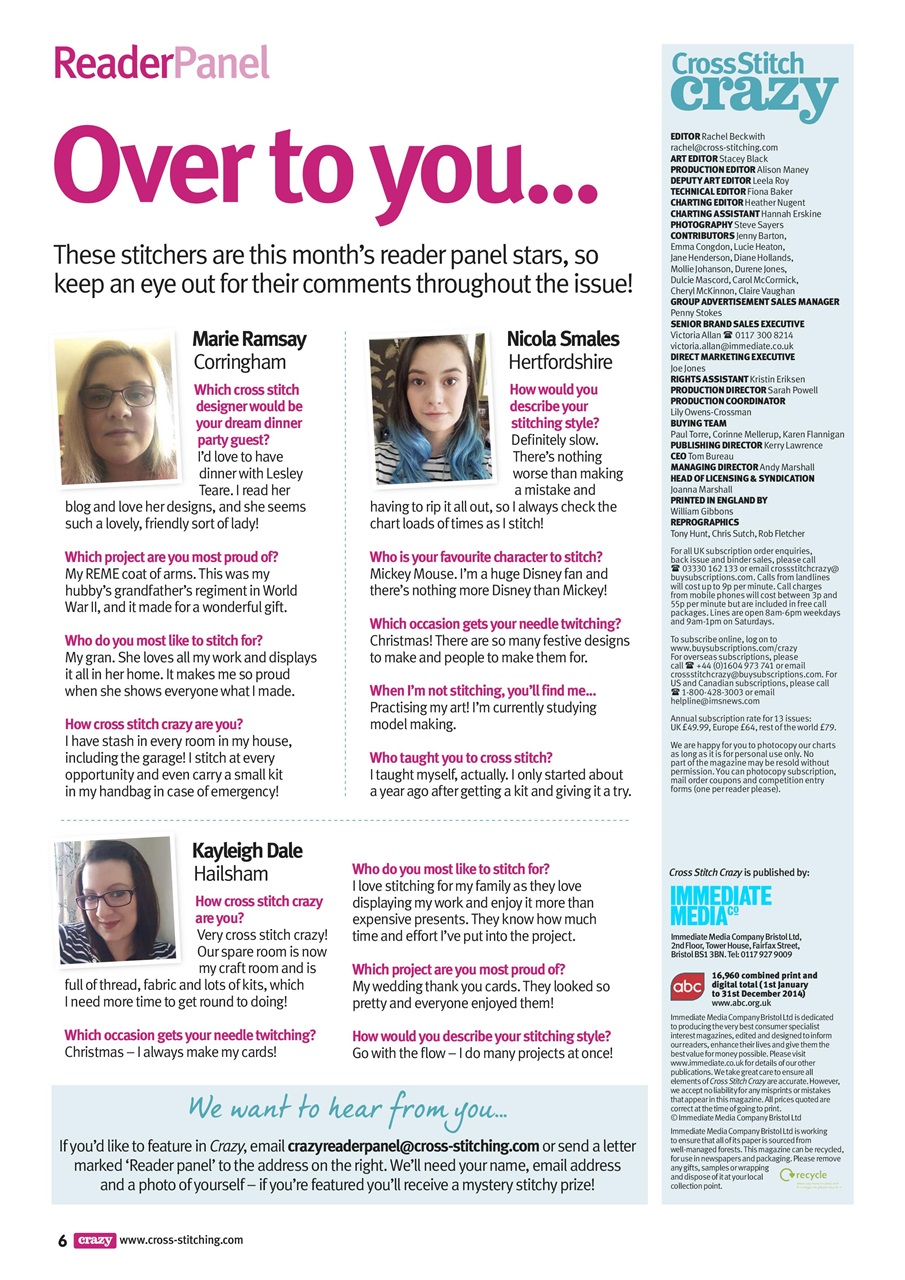 Cross Stitch Crazy Preview Pages