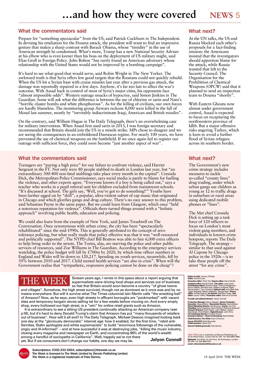 The Week Preview Pages