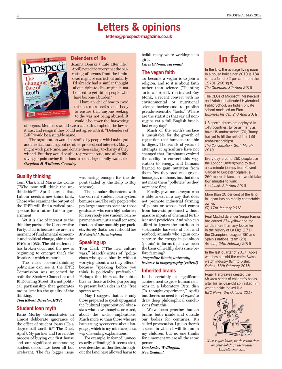 Prospect Magazine Preview Pages