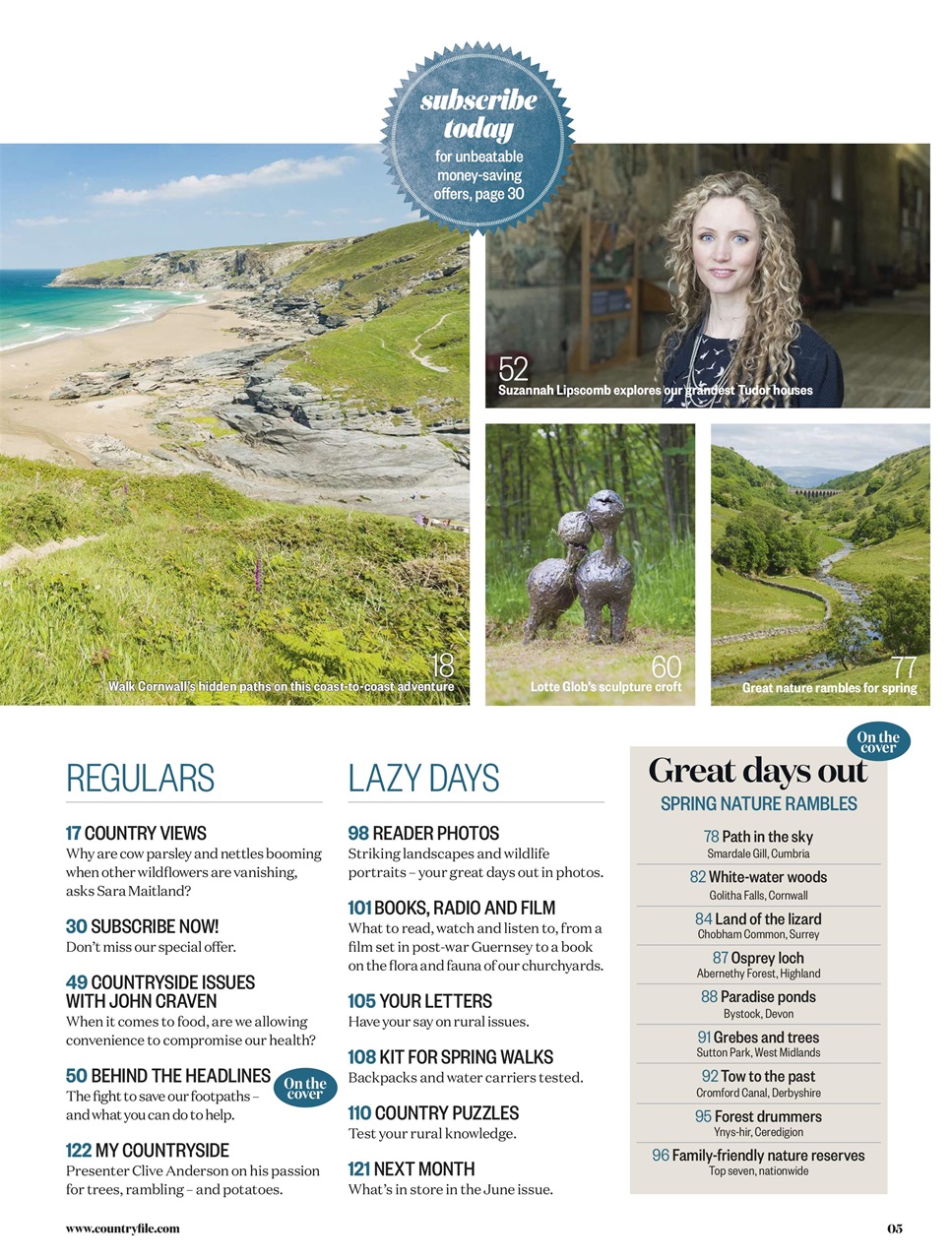 BBC Countryfile Magazine Preview Pages
