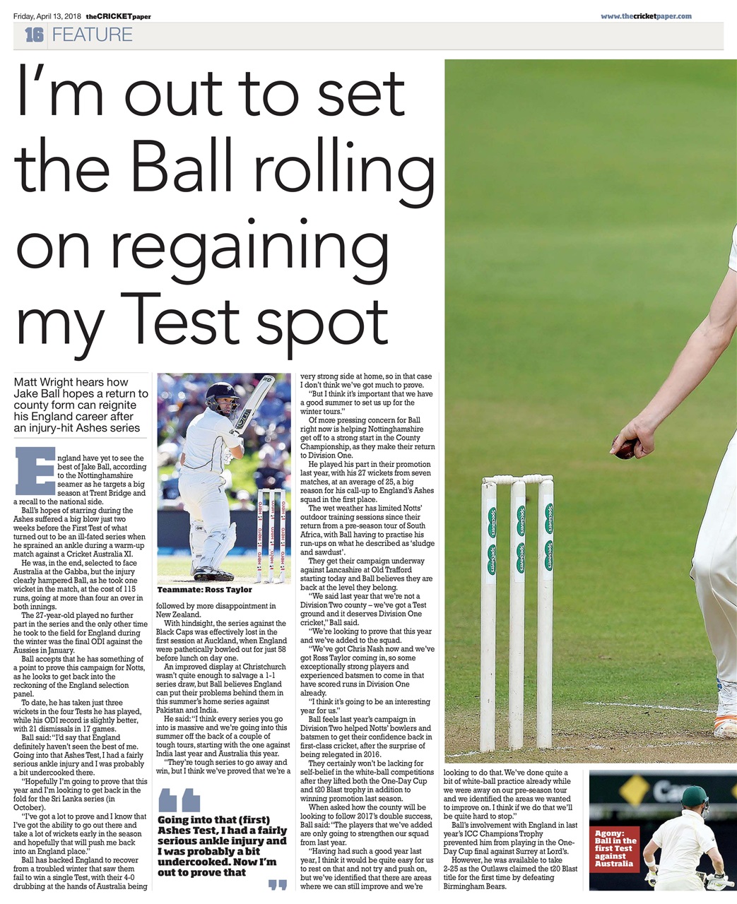 The Cricket Paper Preview Pages