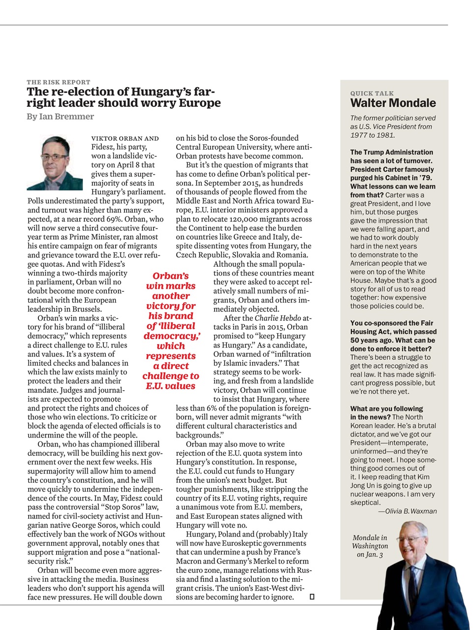 TIME Magazine Europe Preview Pages