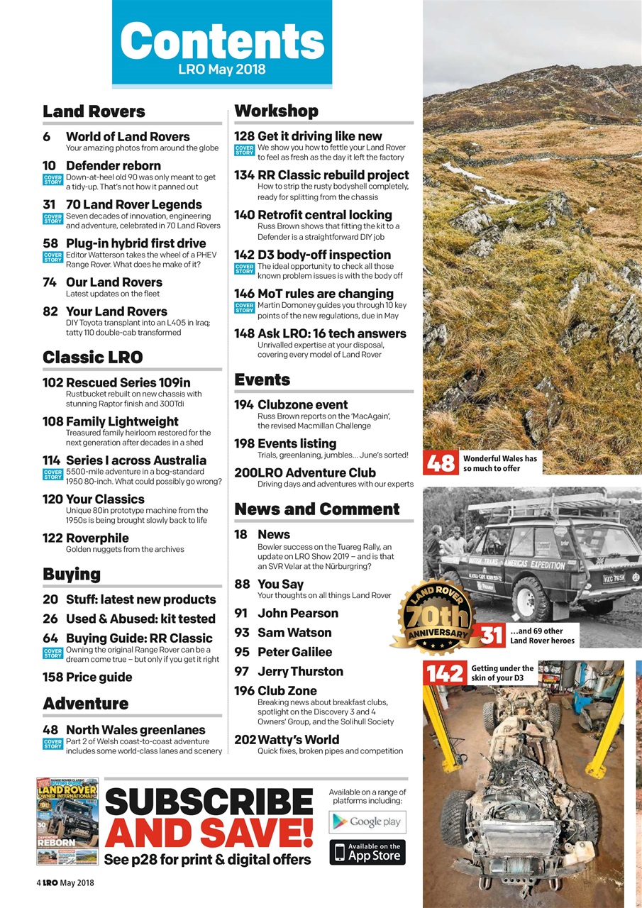 Land Rover Owner Preview Pages