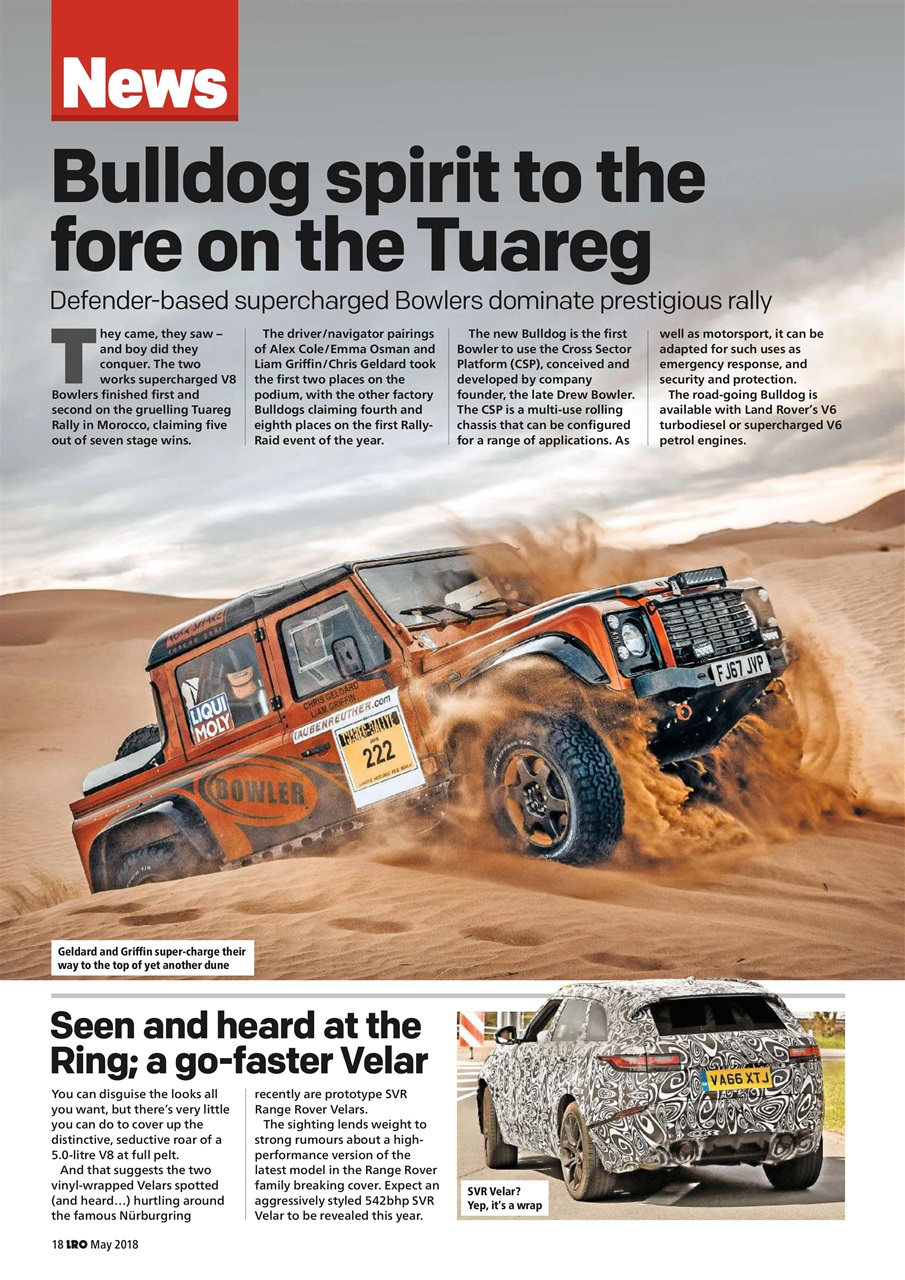 Land Rover Owner Preview Pages