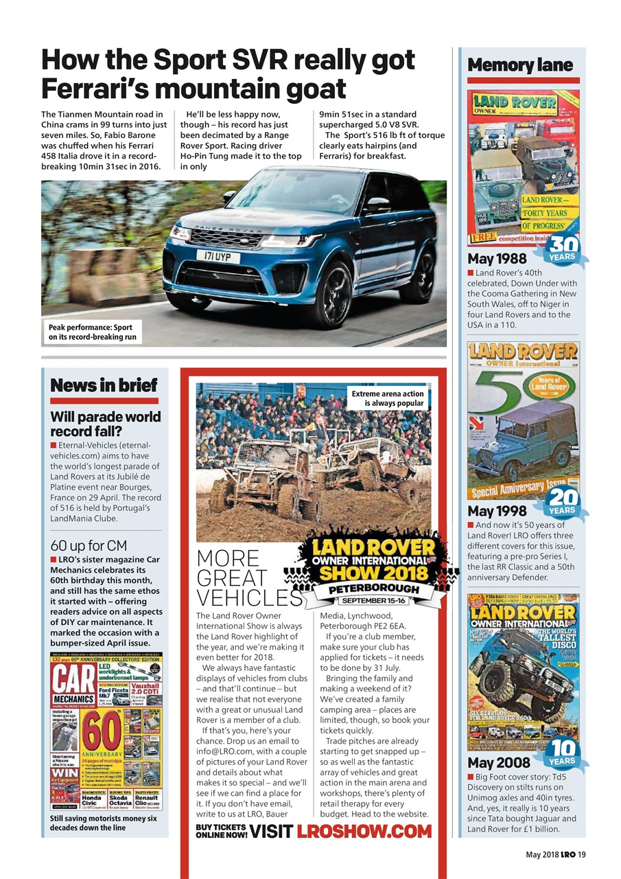 Land Rover Owner Preview Pages