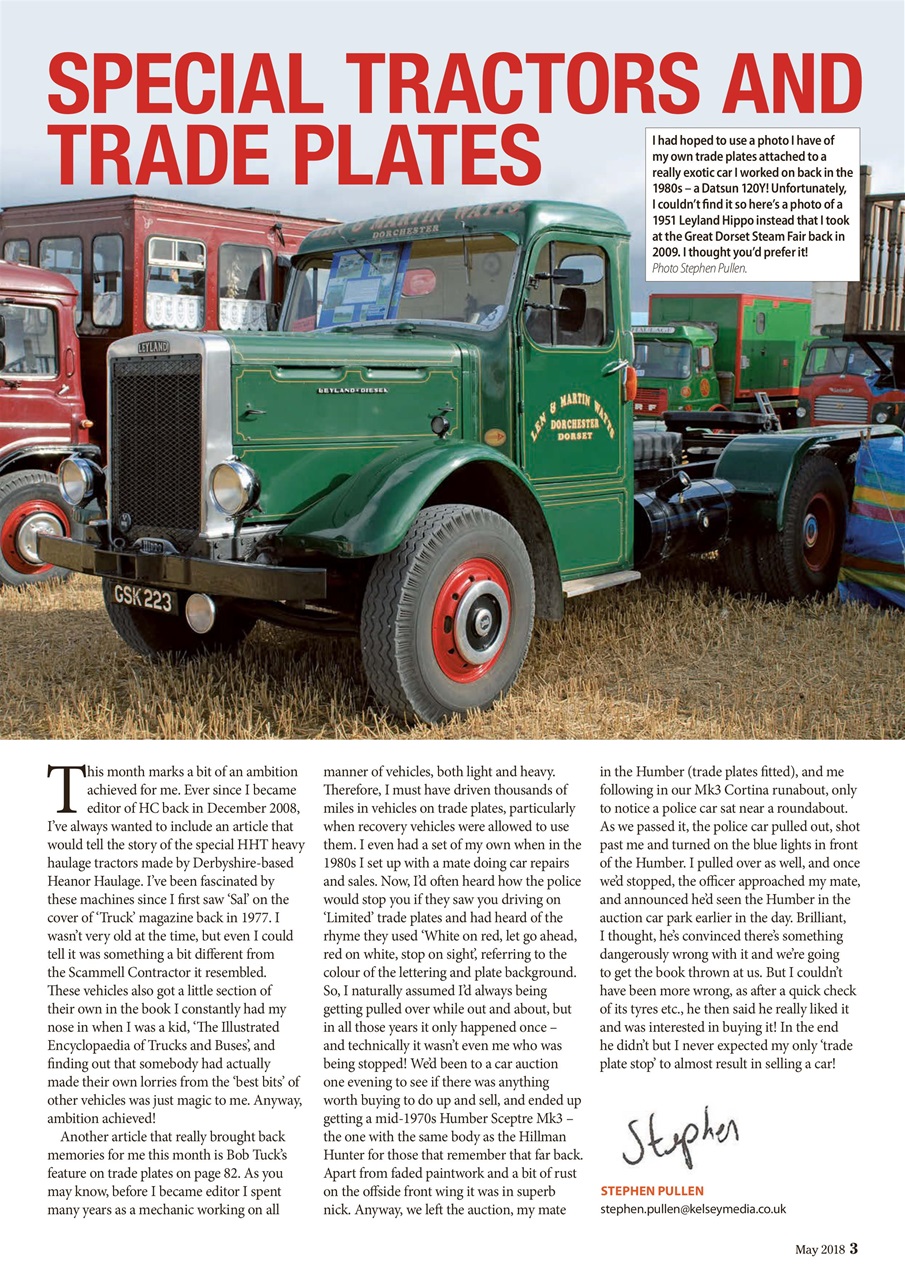 Heritage Commercials Magazine Preview Pages